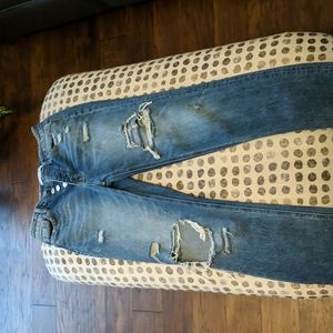 Flying Monkey Mase Distressed Straight Jeans
